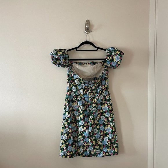 Maje Rapy Floral Off The Shoulder Mini Dress Emily in Paris Size 3 (Large) - Picture 11 of 15